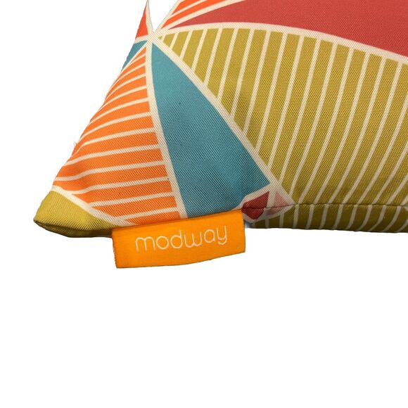 Modway Outdoor Patio Furniture Pillow Hammock Decor Geometric 17” X 17” - Picture 2 of 3